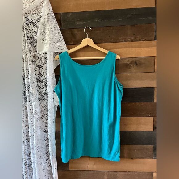 Vintage 90s Northern Reflections Lake Side Flowers Chair Quilt Nature Tank Top - Picture 6 of 7